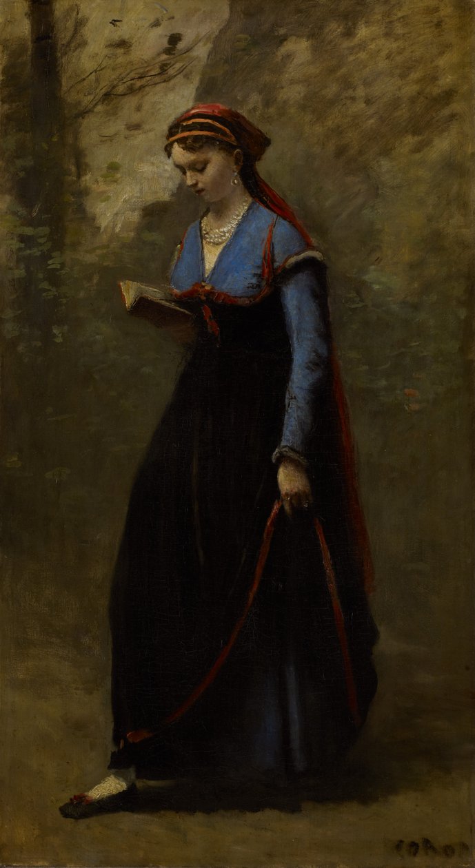 Az olvasó, 1868 alkotó: Jean Baptiste Camille Corot