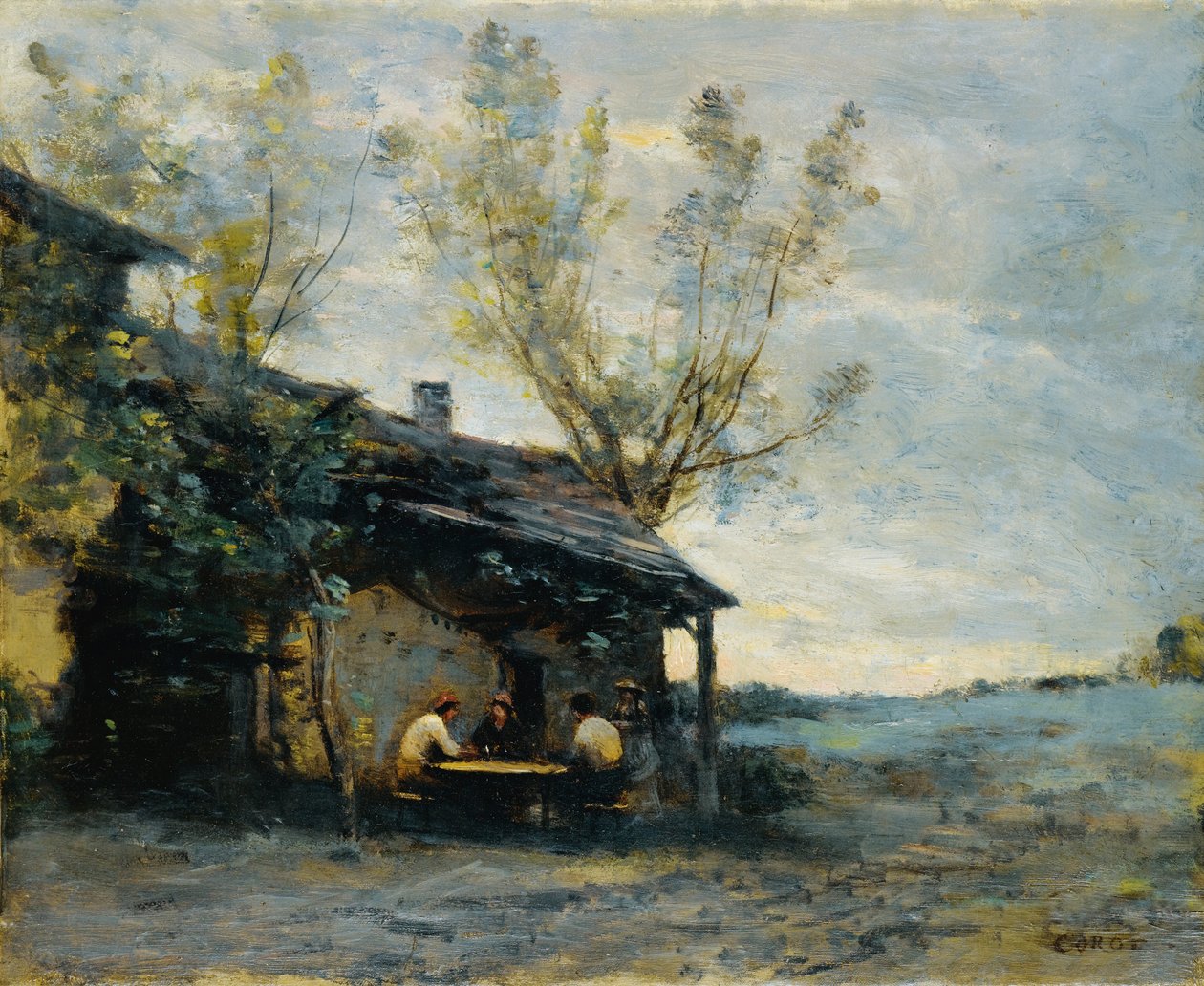 Kávézó Vaugirardban alkotó: Jean Baptiste Camille Corot