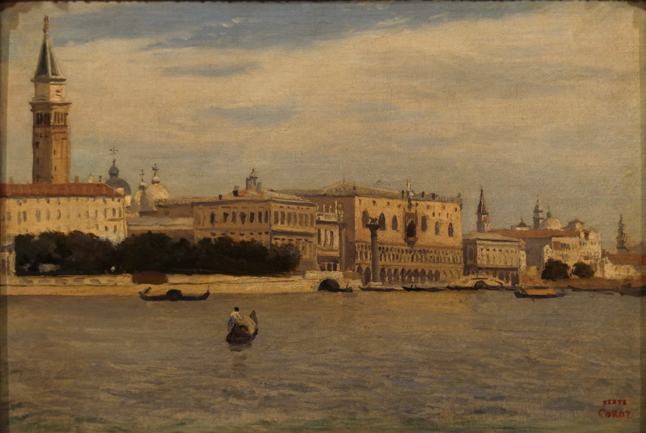 Velence a Doganából alkotó: Jean Baptiste Camille Corot