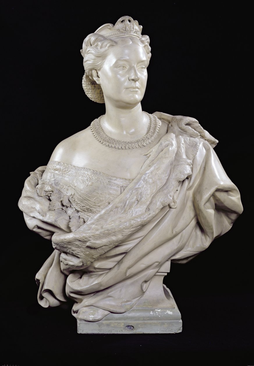 Mathilde hercegnő mellszobra (1820-1904) 1862-63 körül (gipsz) alkotó: Jean Baptiste Carpeaux