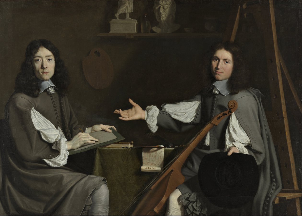 Mindkét művész kettős portréja alkotó: Jean Baptiste de Champaigne