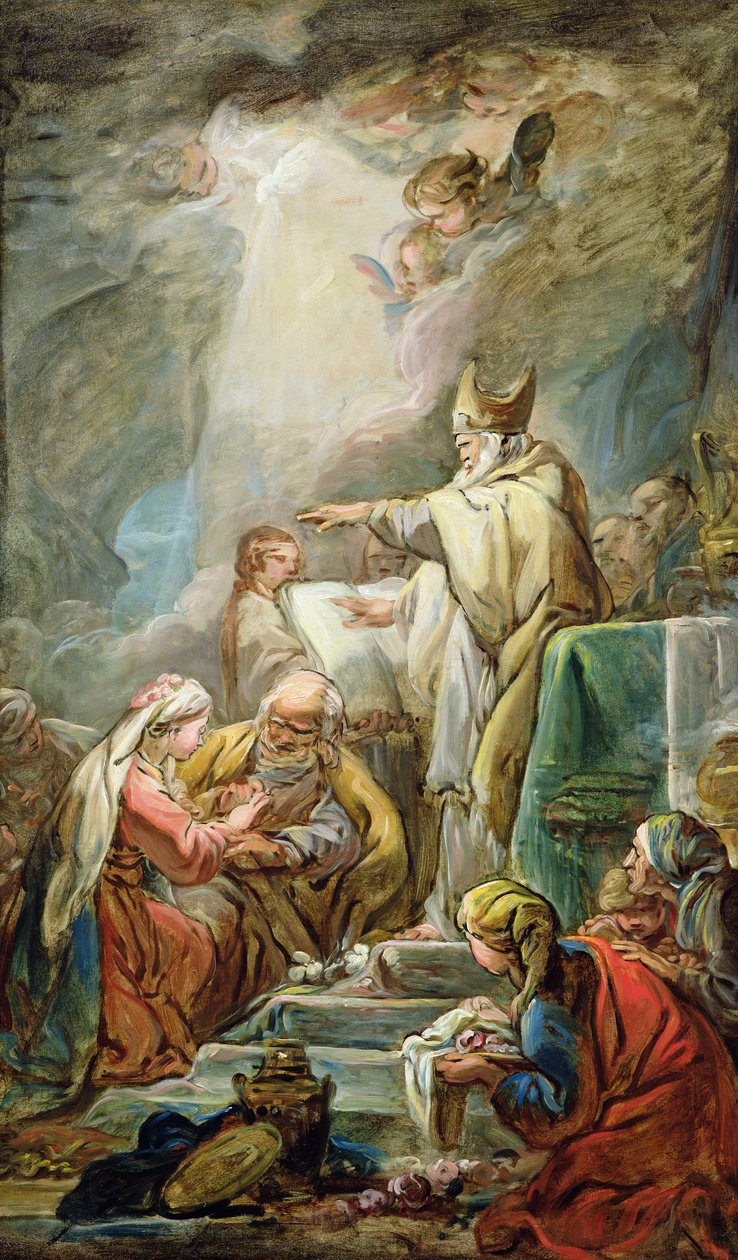 A Szűz házassága, 1763 körül alkotó: Jean Baptiste Deshays de Colleville
