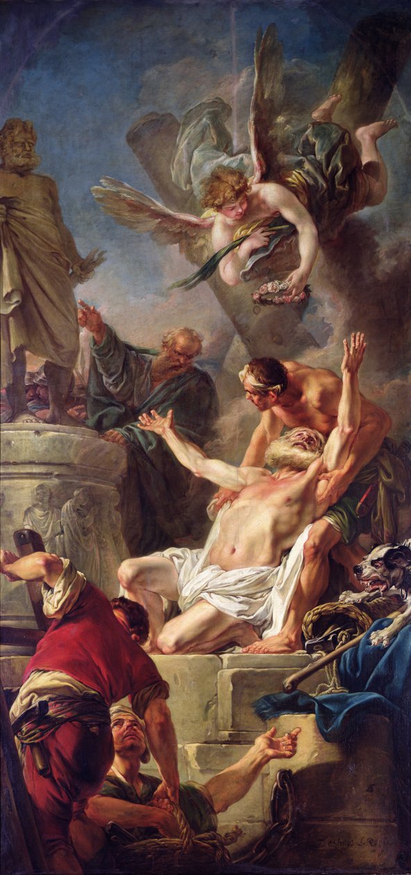 Szent András mártíromsága, 1758 alkotó: Jean Baptiste Deshays de Colleville