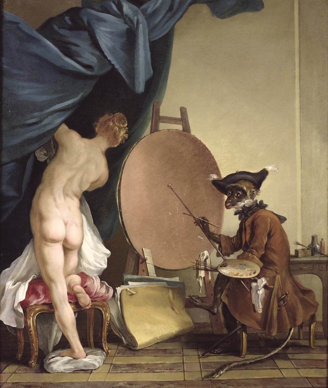 A majom festő alkotó: Jean Baptiste Deshays de Colleville