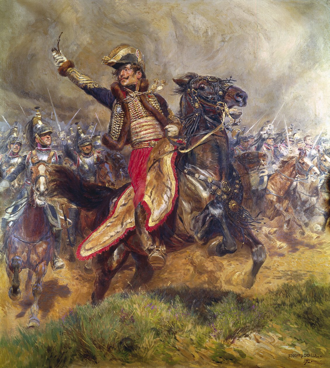 Antoine-Charles-Louis Lasalle tábornok (1775-1809) 1912 alkotó: Jean Baptiste Edouard Detaille