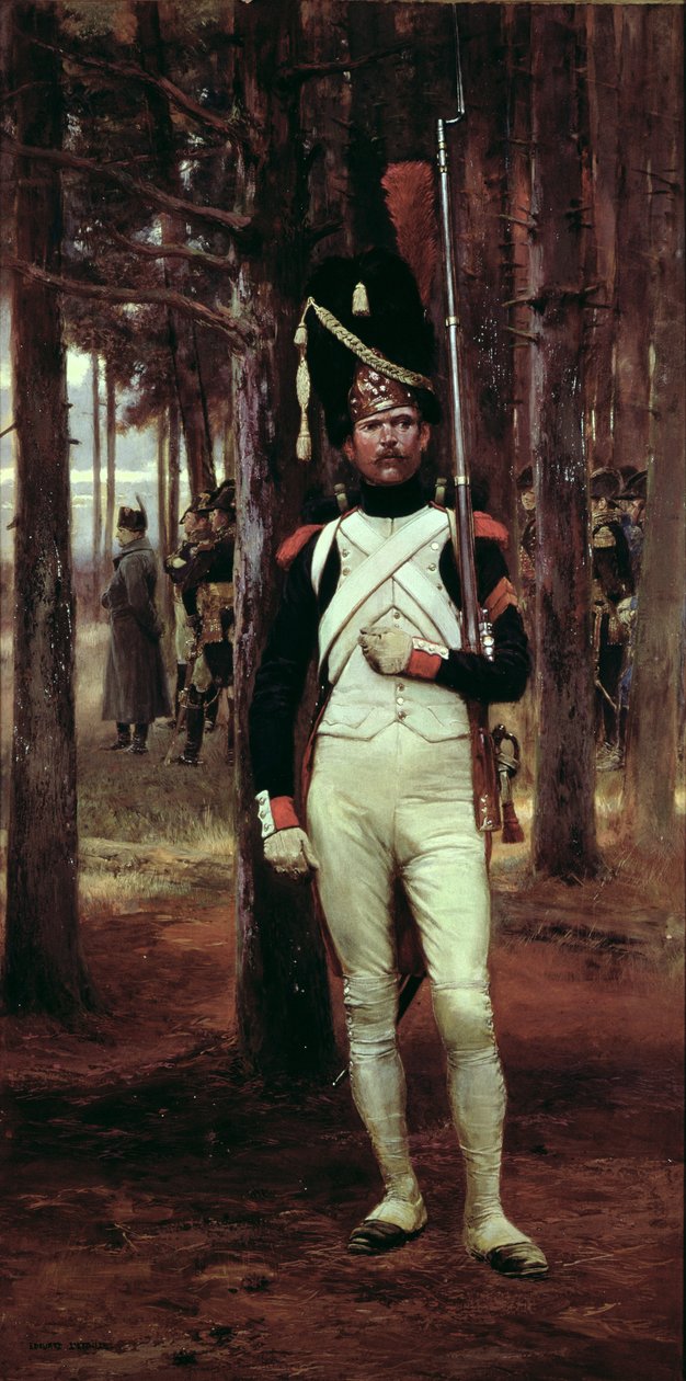 Gránátos gárda alkotó: Jean Baptiste Edouard Detaille