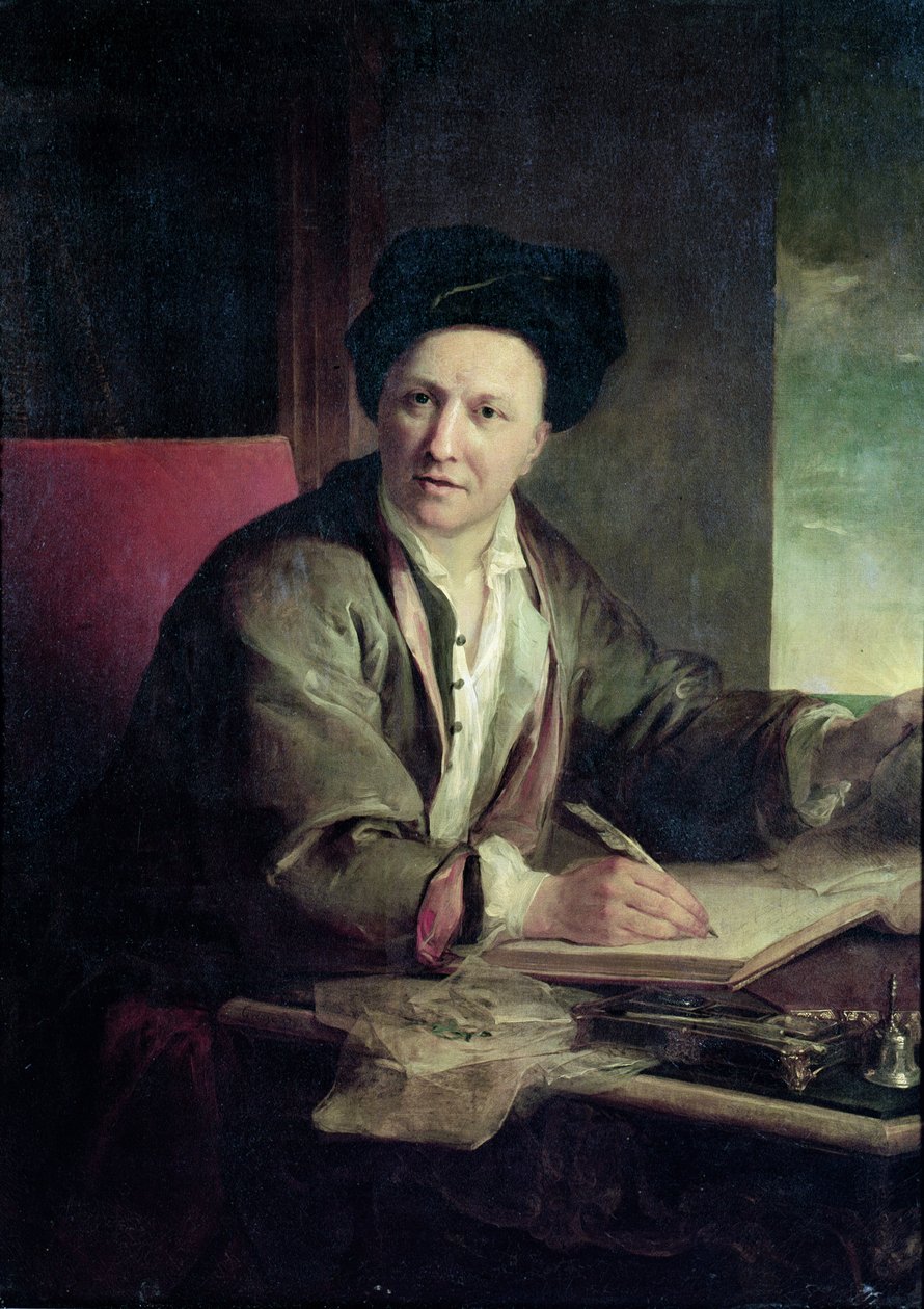 Bernard le Bovier de Fontenelle (1657-1757) portréja alkotó: Jean Baptiste Greuze
