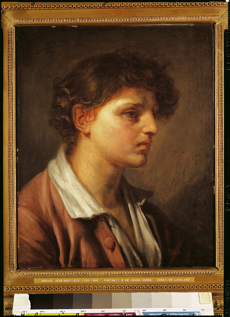 Egy fiatal férfi portréja alkotó: Jean Baptiste Greuze