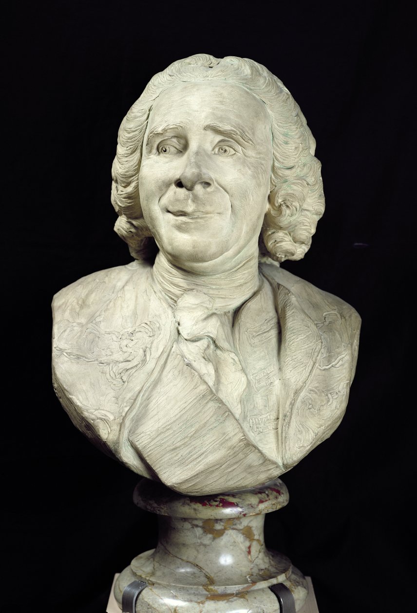 Rene Antoine Ferchault de Reaumur (1683-1757) mellszobra 1751 (terrakotta) alkotó: Jean Baptiste II Lemoyne