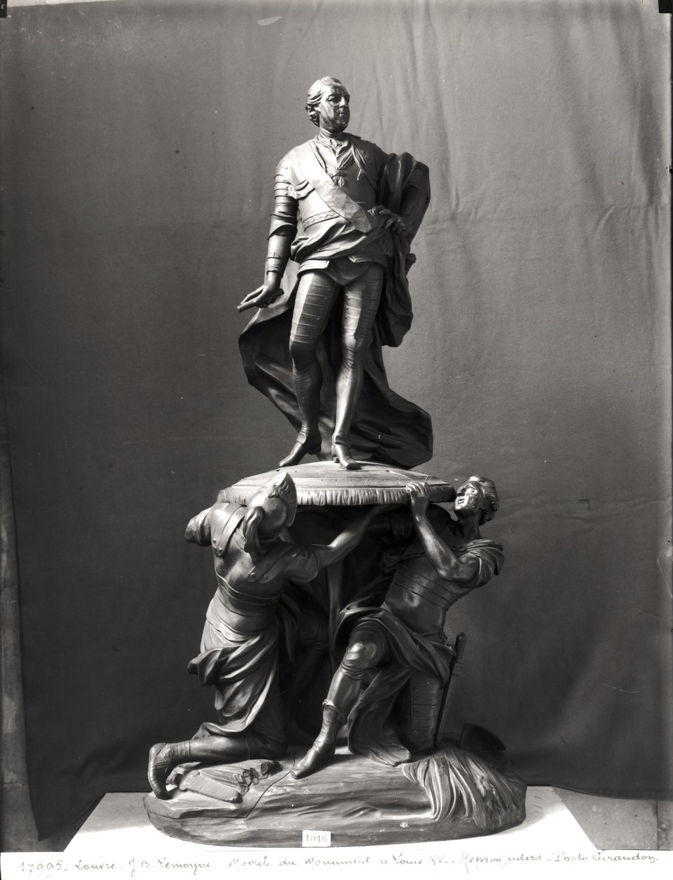 XV. Lajos (1710-74) emlékművének makettje a roueni Place Royale számára, 1772 (bronz) alkotó: Jean Baptiste II Lemoyne