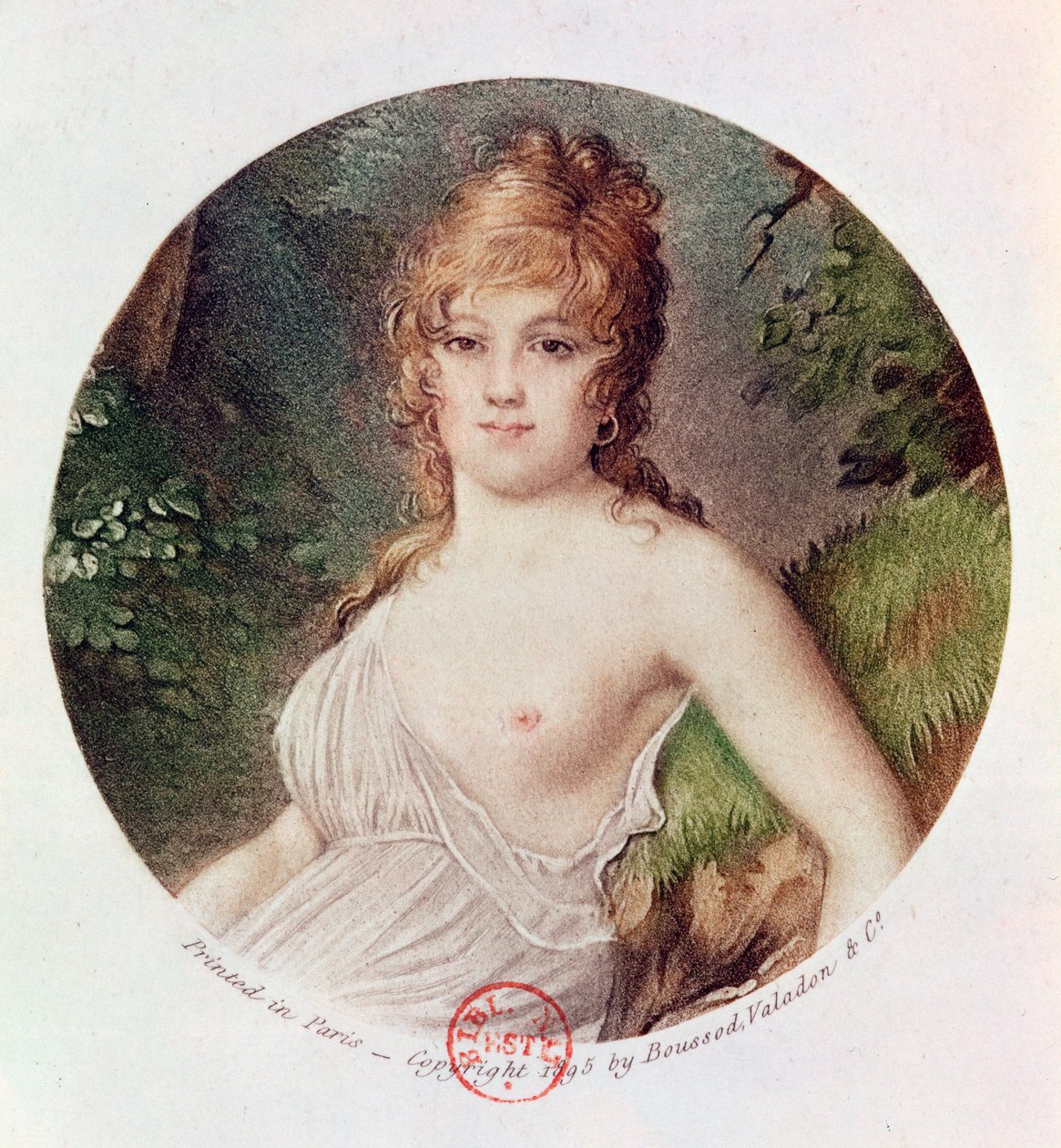 Theresa de Cabarrus (1773-1835) portréja, más néven Madame Tallien, nyomtatta Boussod, Valadon and Company, 1895 (színes litó) alkotó: Jean Baptiste Isabey