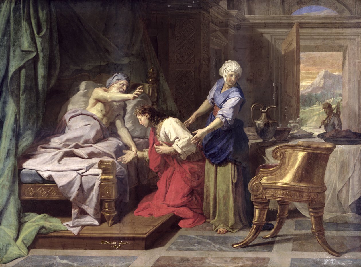 Izsák áldja meg Jakabot, 1692 alkotó: Jean Baptiste Jouvenet