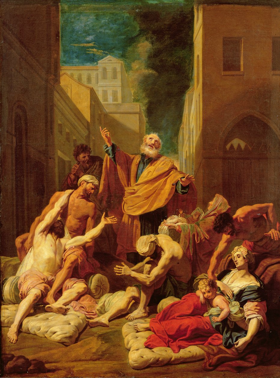 Betegeket gyógyító Szent Péter alkotó: Jean Baptiste Jouvenet
