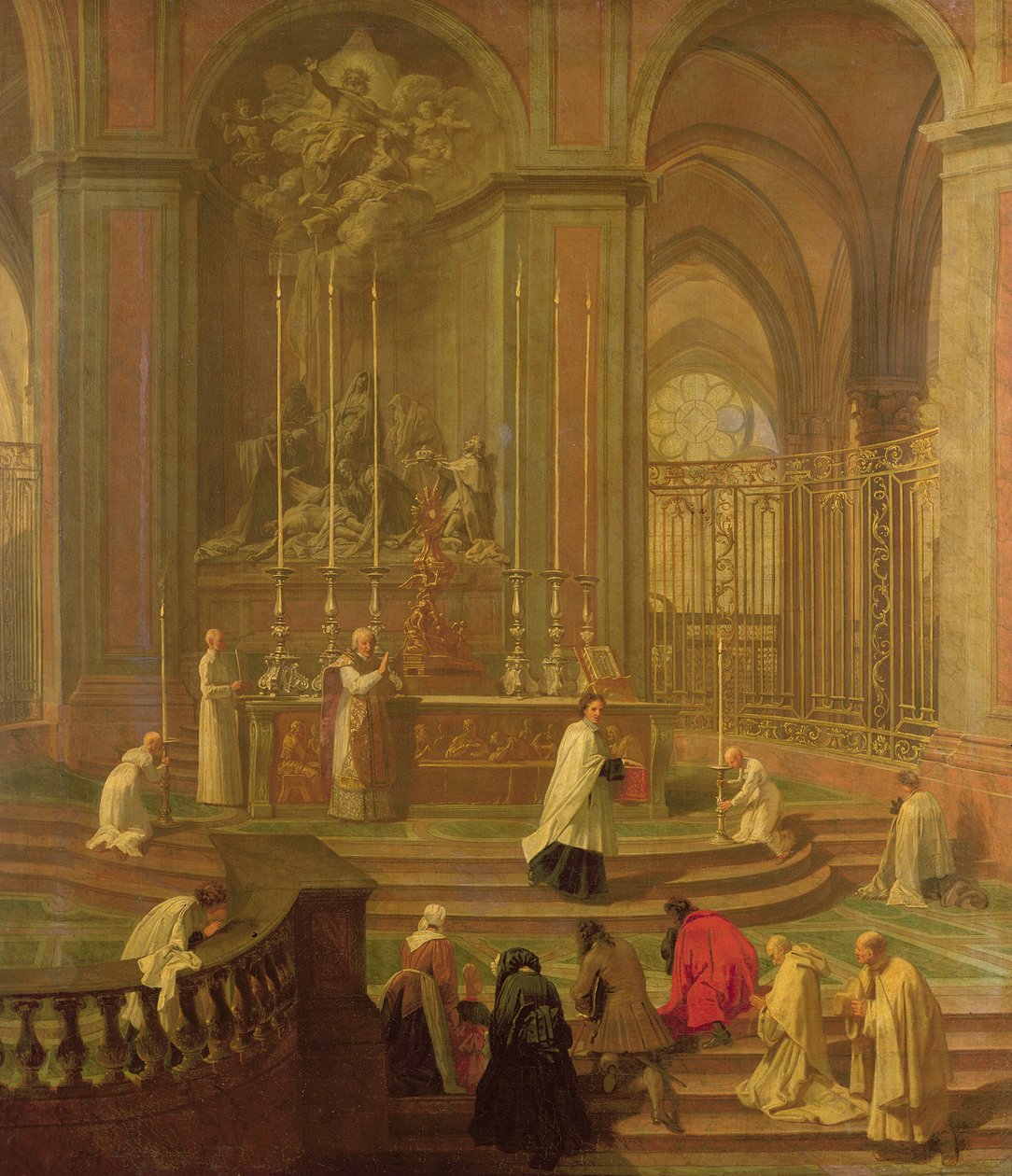 Antoine de La Porte kanonok miséje vagy a Notre Dame oltárja, 1708-10 alkotó: Jean Baptiste Jouvenet