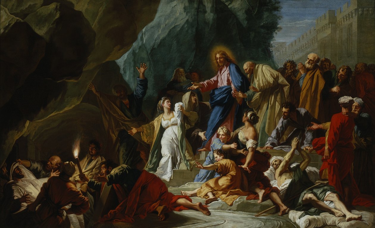Lázár feltámasztása, 1711 körül alkotó: Jean Baptiste Jouvenet