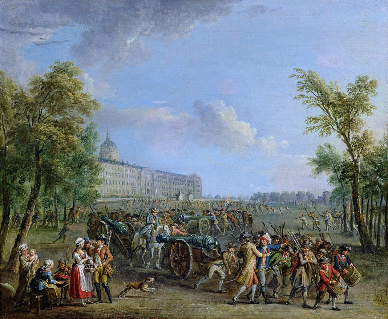 A rokkantok kifosztása, 1789. július 14 alkotó: Jean Baptiste Lallemand
