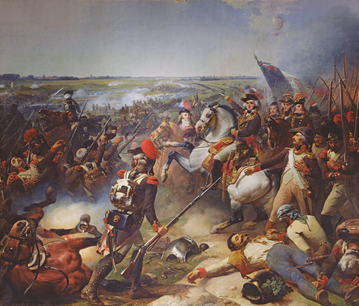 Fleurusi csata, 1794. június 26., 1837 alkotó: Jean Baptiste Mauzaisse