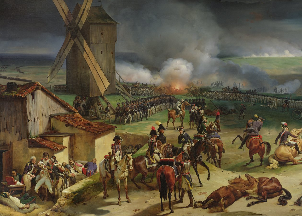 Valmyi csata, 1792. szeptember 20., 1835 (bal oldal részlete) alkotó: Jean Baptiste Mauzaisse