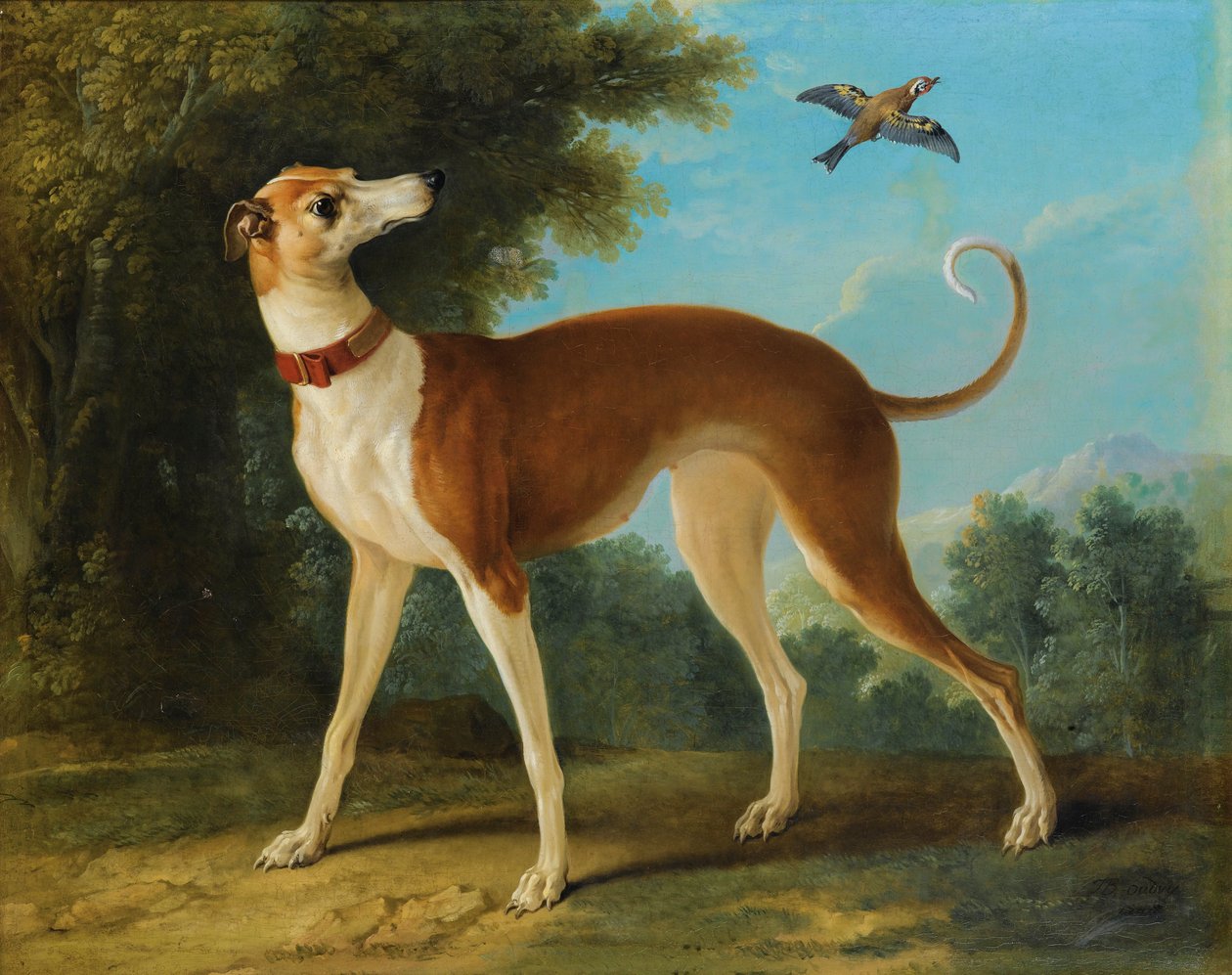 Agár egy tájban alkotó: Jean Baptiste Oudry