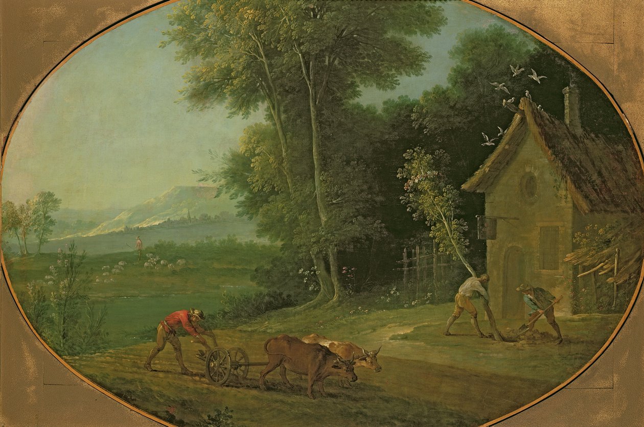 Tavaszi táj, 1749 alkotó: Jean Baptiste Oudry