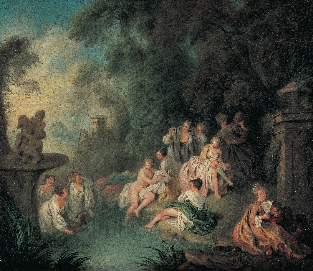 Fürdőzők alkotó: Jean Baptiste Pater