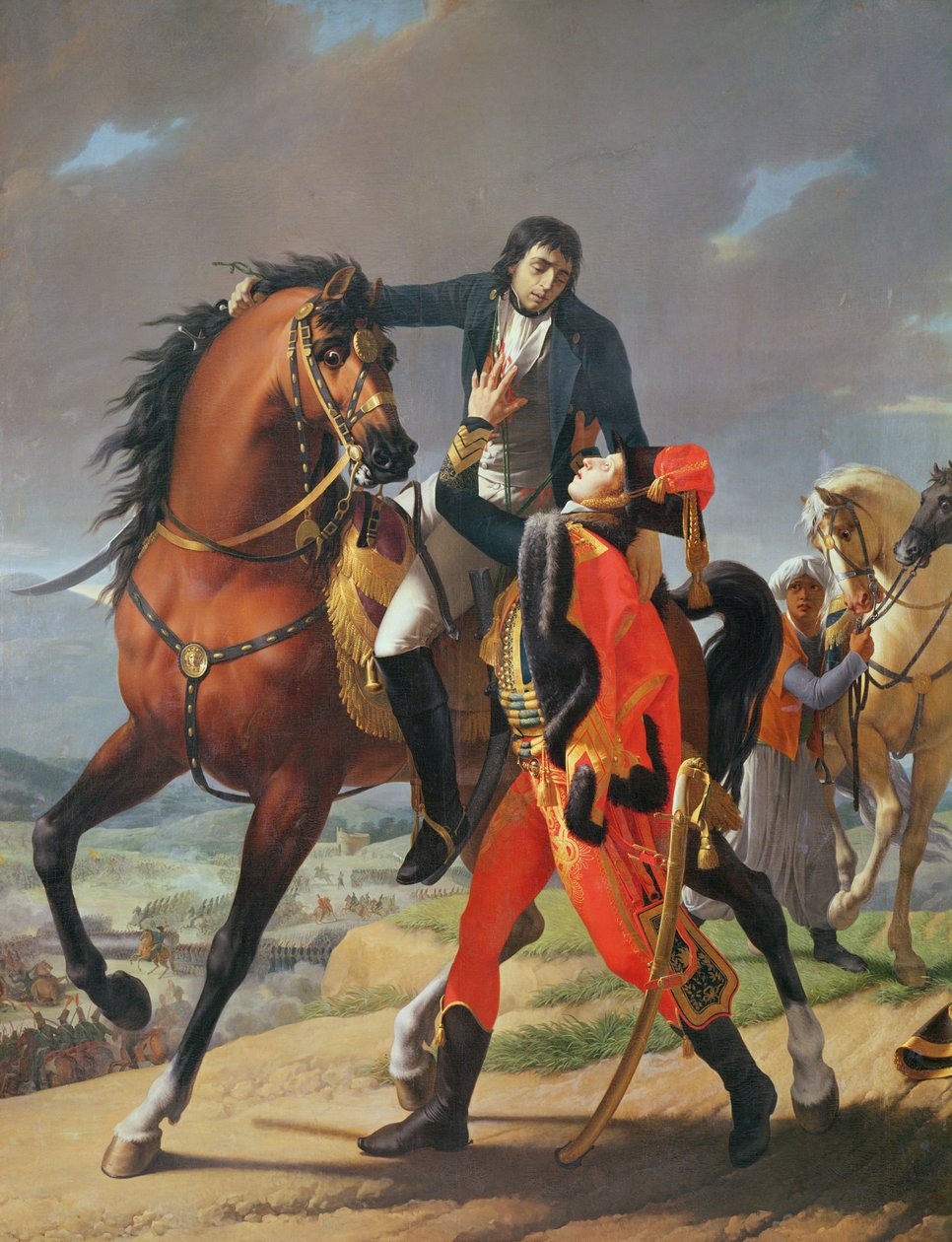 Desaix tábornok (1768-1800) halála a marengói csatában, 1800. június 14. alkotó: Jean Baptiste Regnault