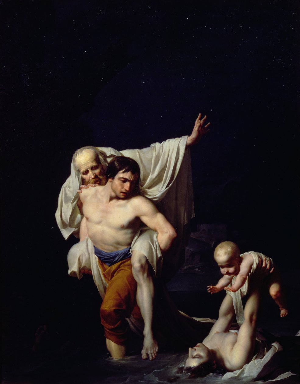 Az özönvíz, 1789 körül alkotó: Jean Baptiste Regnault