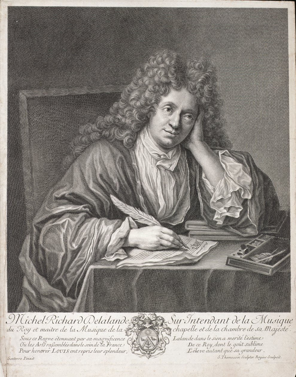 Michel Richard Delalande (1657-1726) Simon Thomassin (1655-1733) metszete alkotó: Jean Baptiste Santerre