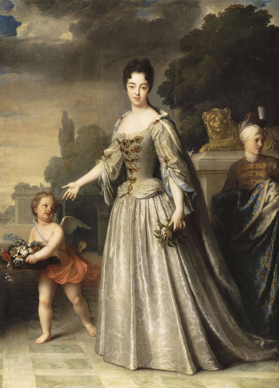 Savoyai Marie-Adélaïde arcképe alkotó: Jean Baptiste Santerre