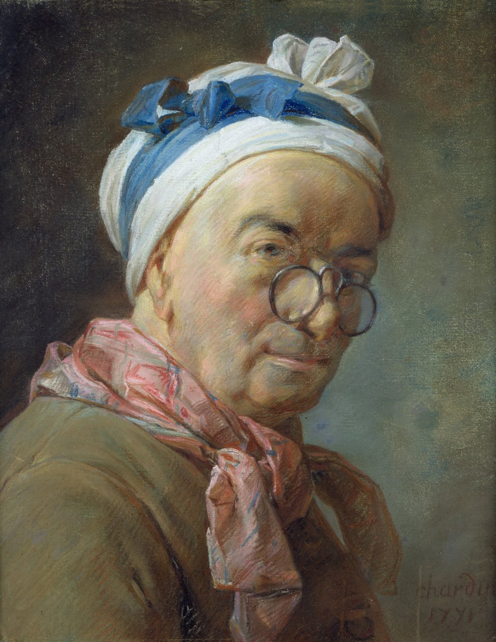 Önarckép szemüveggel, 1771 (pasztell, papír) alkotó: Jean Baptiste Simeon Chardin