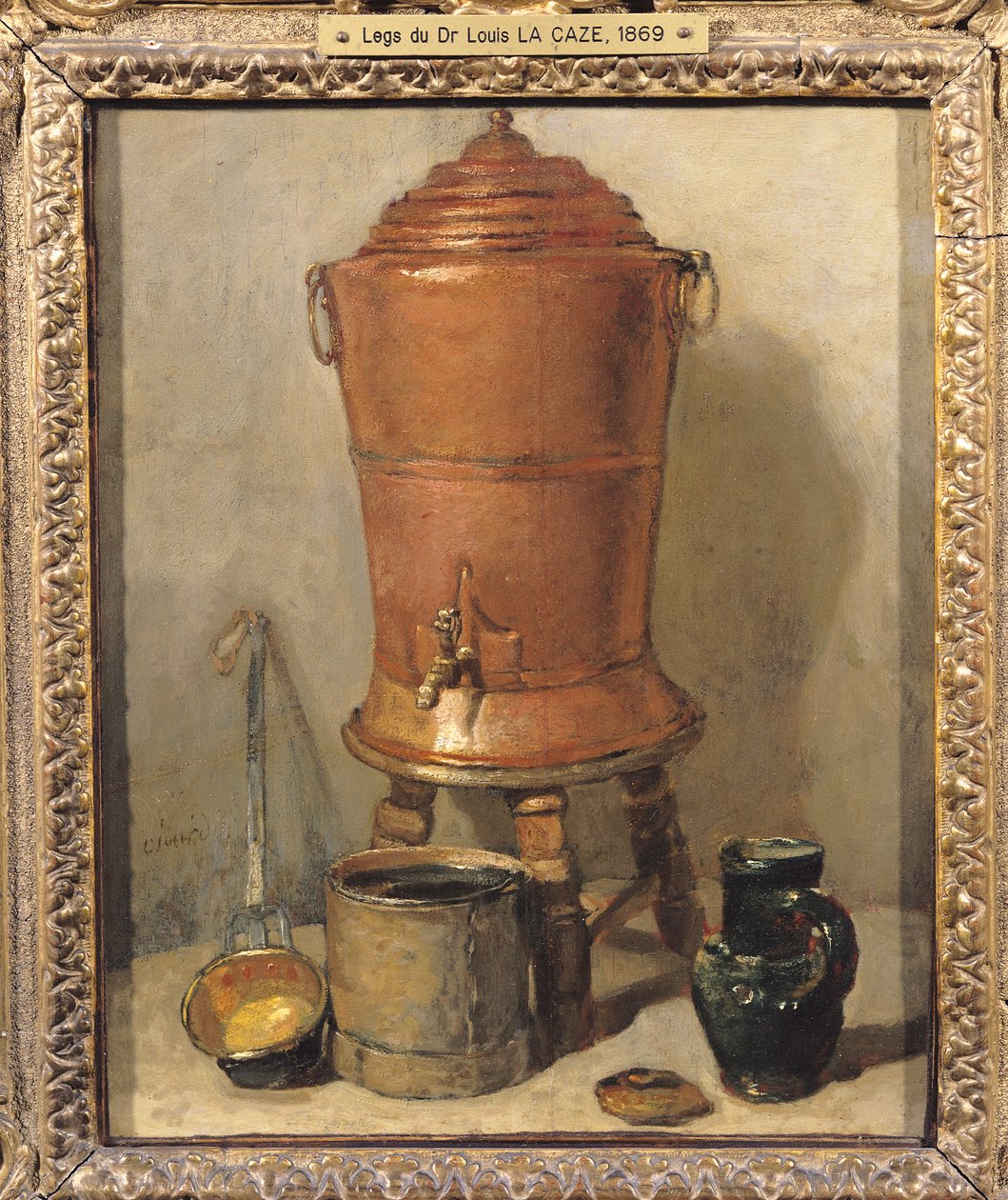 A réz ivókút, 1733-34 körül alkotó: Jean Baptiste Simeon Chardin