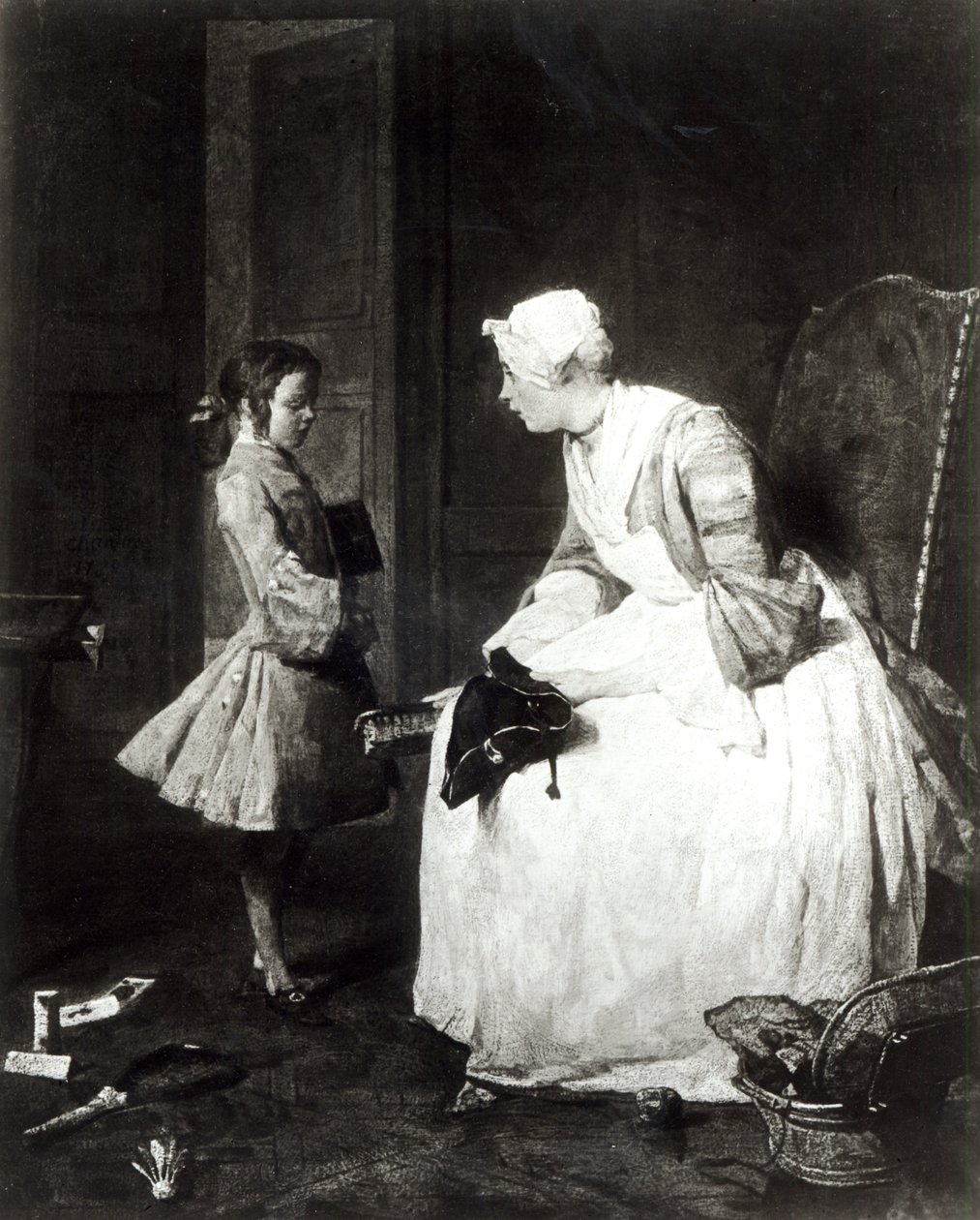 A kormányzónő, 1739 alkotó: Jean Baptiste Simeon Chardin