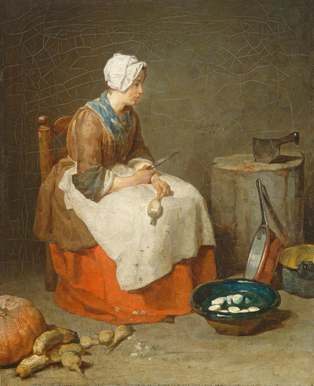 A konyhalány, 1738 alkotó: Jean Baptiste Simeon Chardin