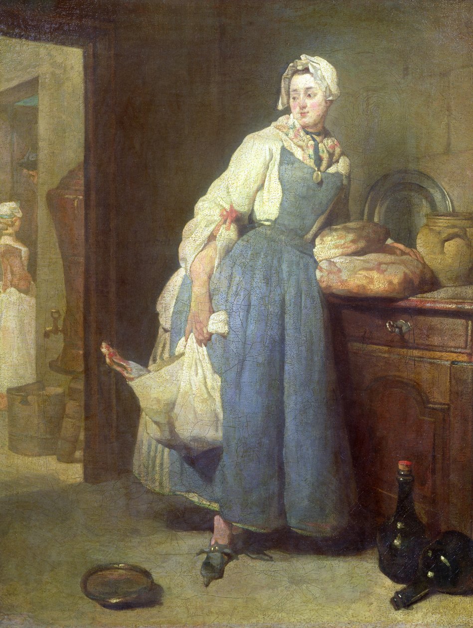 A konyhalány ellátással, 1739 alkotó: Jean Baptiste Simeon Chardin