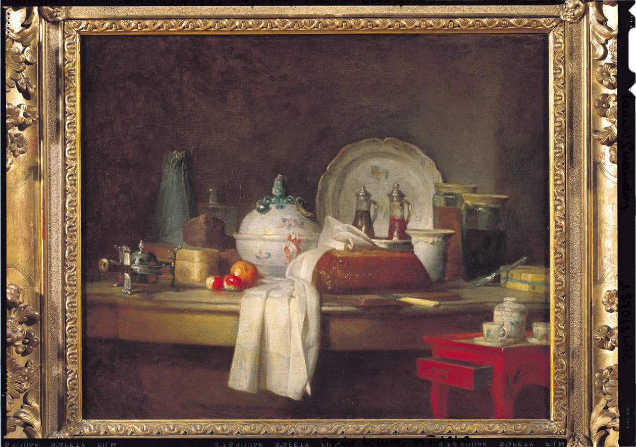 A tiszti rendetlenség avagy az ebéd maradványai, 1763 alkotó: Jean Baptiste Simeon Chardin