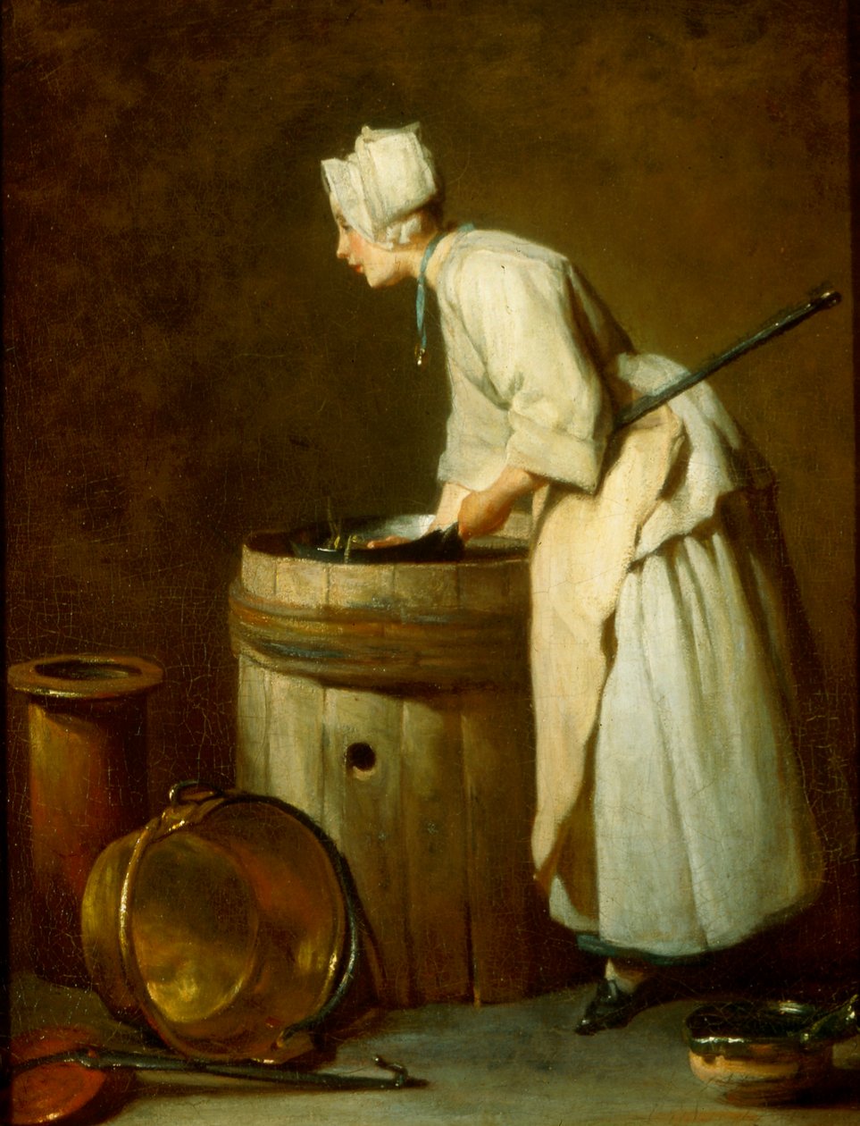 A mosogatólány, 1738 alkotó: Jean Baptiste Simeon Chardin