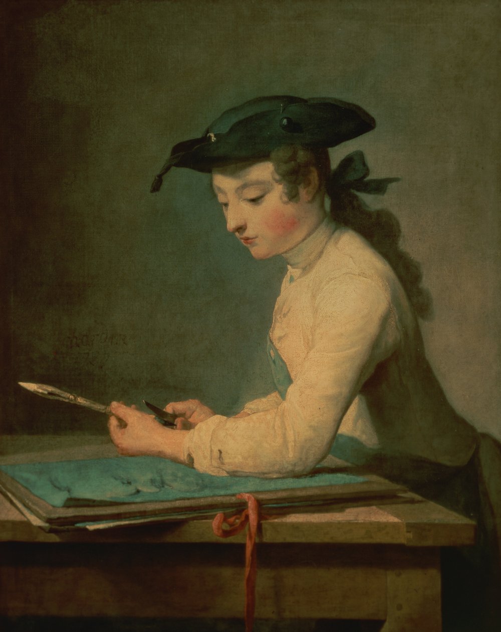 Az ifjú rajzoló, 1737 alkotó: Jean Baptiste Simeon Chardin