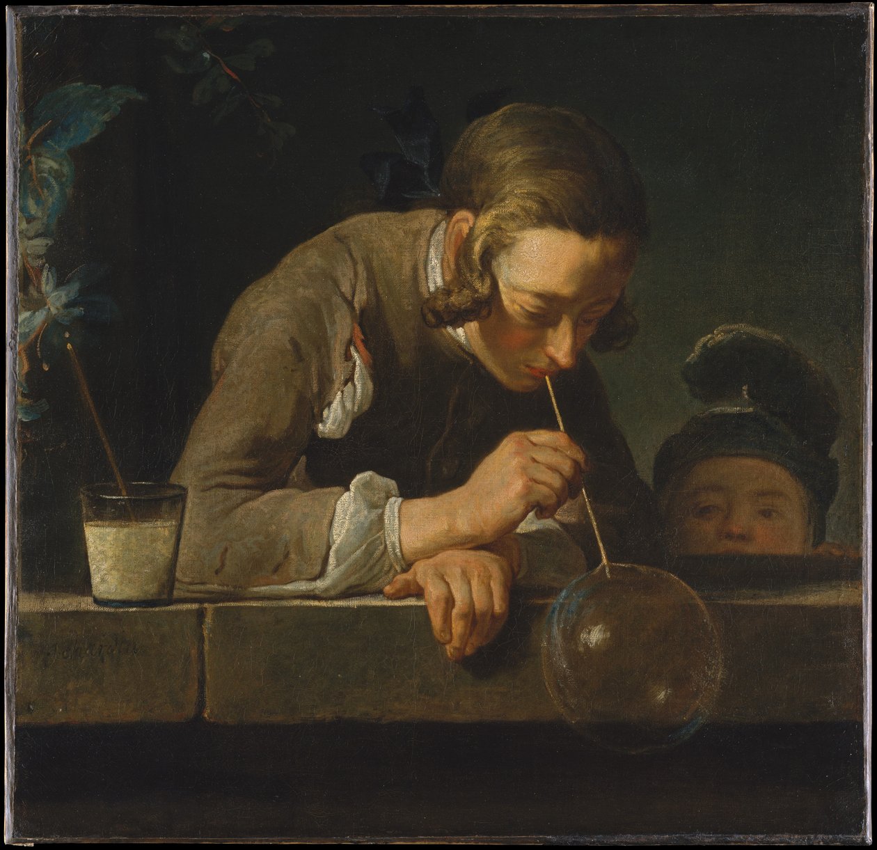 Szappanfúvó alkotó: Jean Baptiste Simeon Chardin