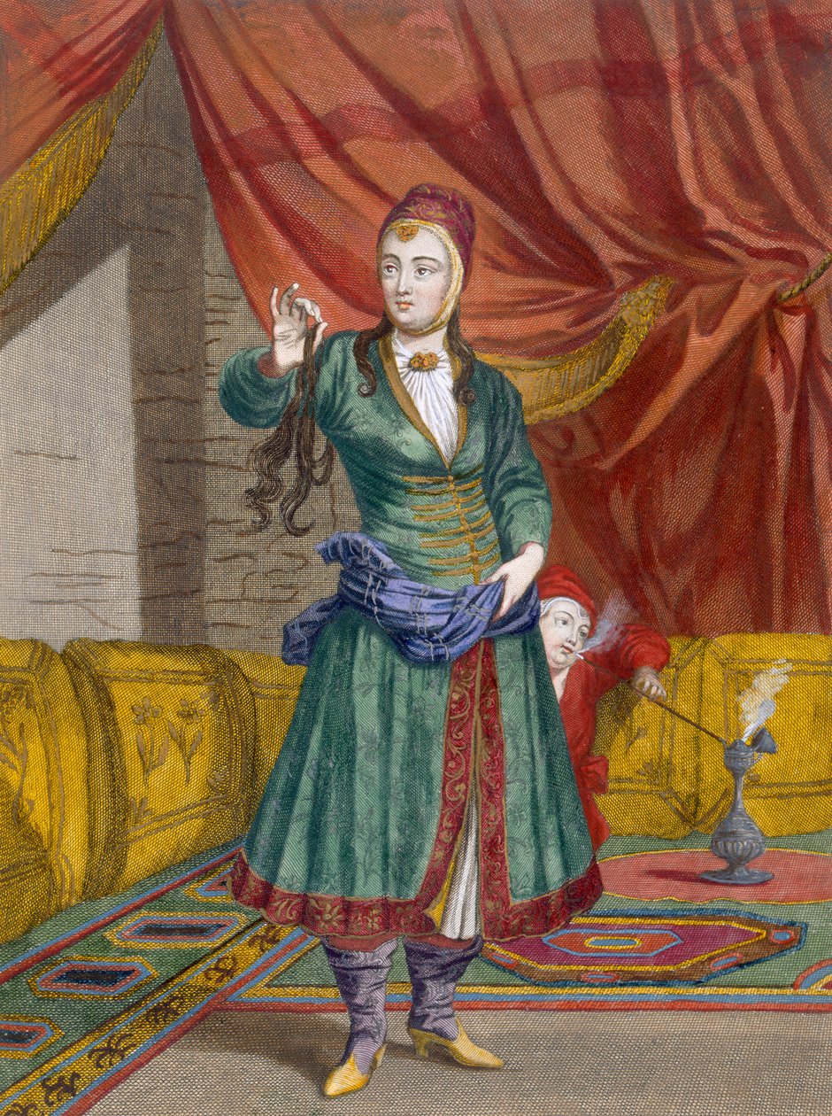 Egy perzsa lány, 1708 körül alkotó: Jean Baptiste Vanmour