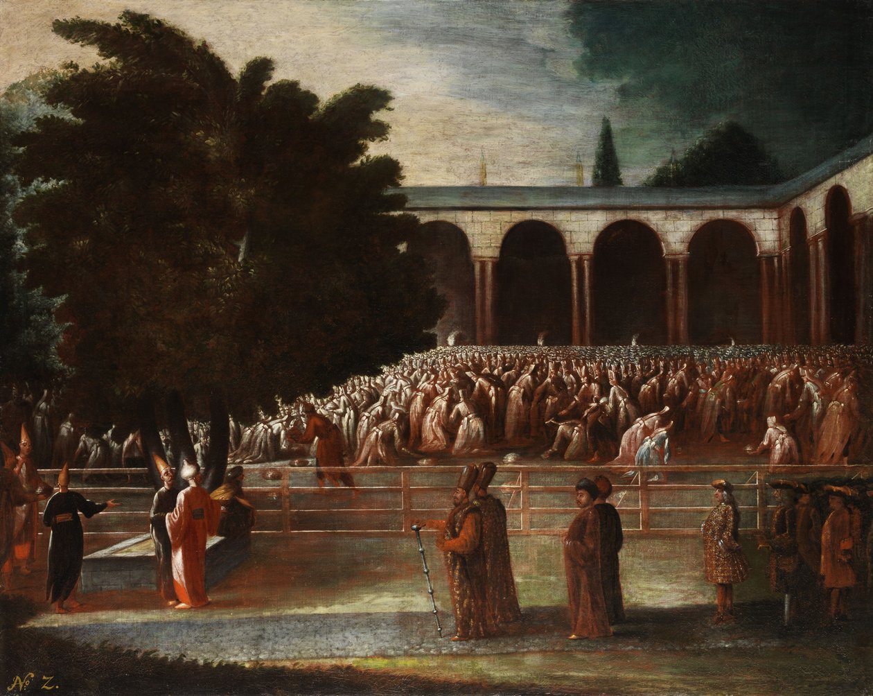 A nagykövetek Achmed szultán III alkotó: Jean Baptiste Vanmour