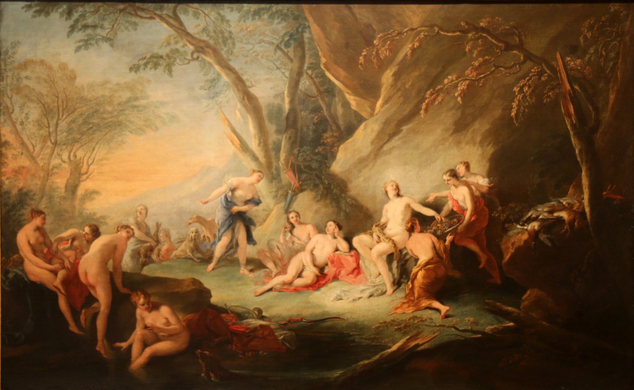 Diane fürdője. alkotó: Jean Baptiste van Loo