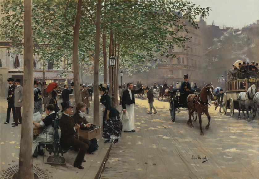 Avenue Parisiennen alkotó: Jean Beraud