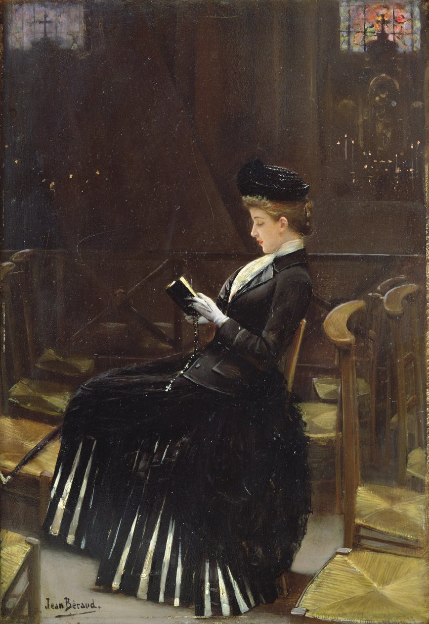 A Woman at Prayer, 1889 körül alkotó: Jean Beraud