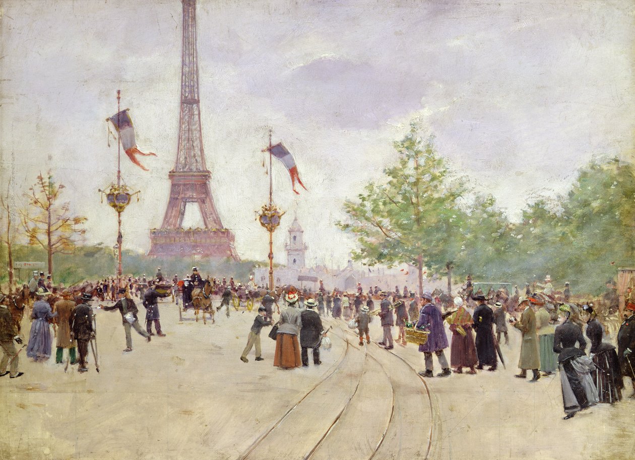 Bejárat az Exposition Universelle-be, 1889 alkotó: Jean Beraud