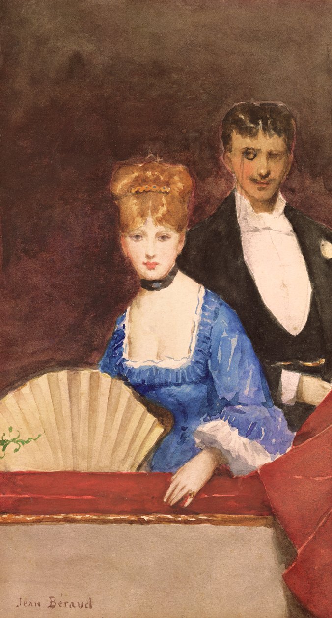 Hölgy ventilátorral alkotó: Jean Beraud