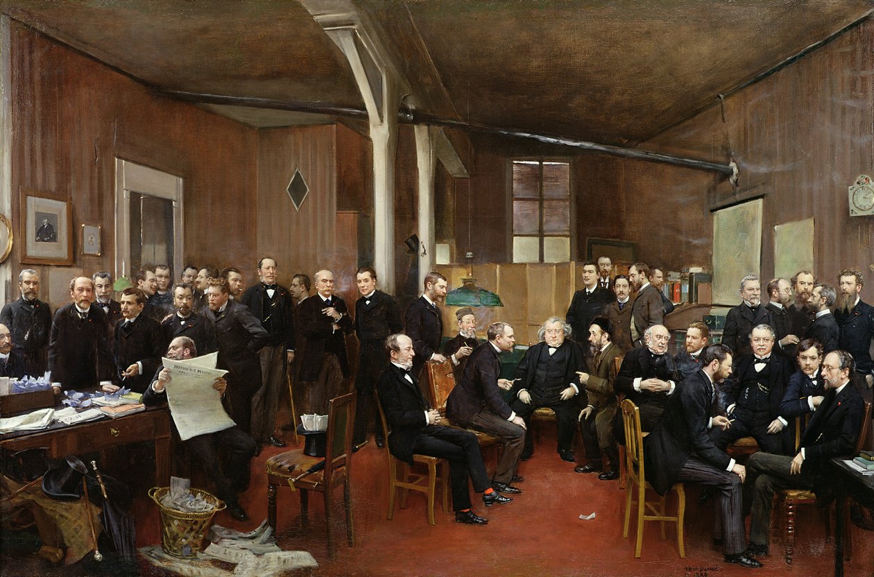 The Journal des Debats, 1889 alkotó: Jean Beraud