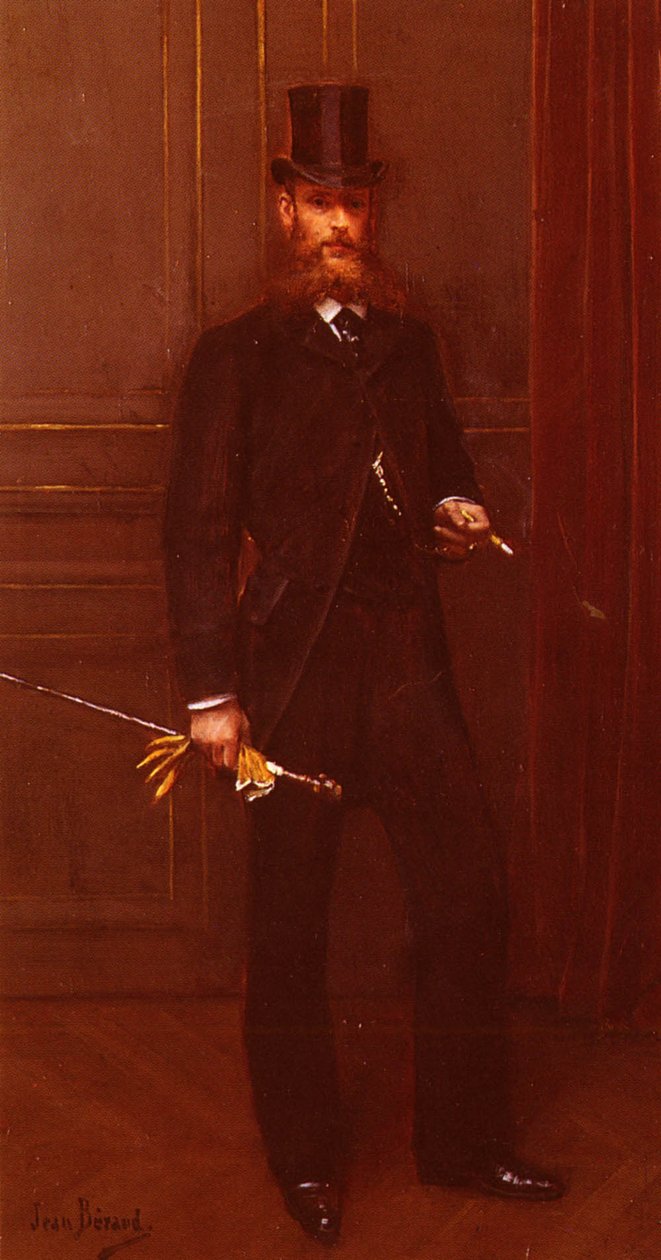 Portré Dun Homme Elegáns portré egy dandy -ról alkotó: Jean Beraud