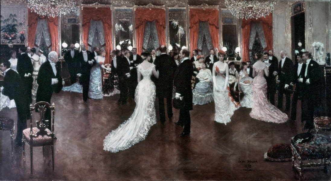 Soiree a Hotel Caillebotte -ban, a Rue Monceau -n 1878 -ban alkotó: Jean Beraud