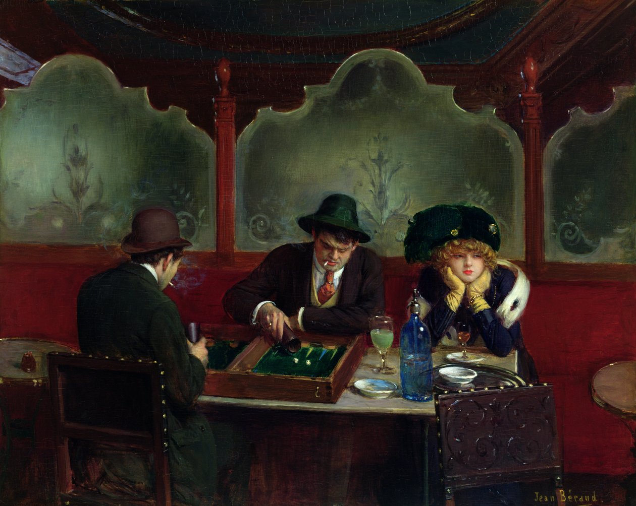 A Backgammon játékosok alkotó: Jean Beraud