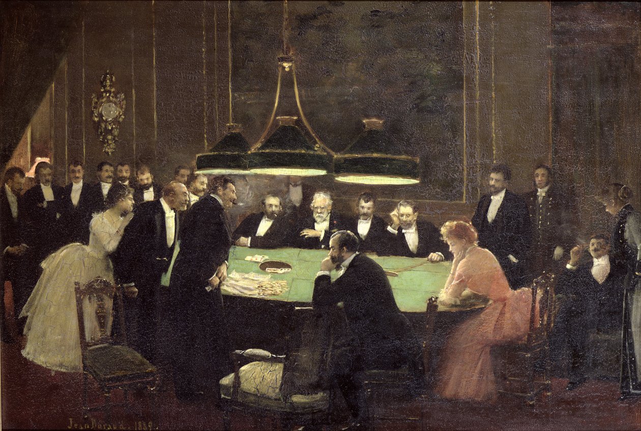A kaszinó játékterme, 1889 alkotó: Jean Beraud